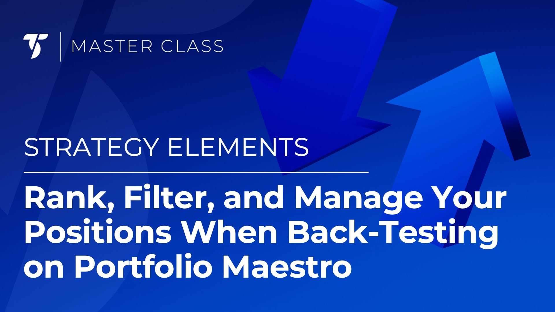 Rank, Filter, and Manage Your Positions When Back-Testing on Portfolio Maestro