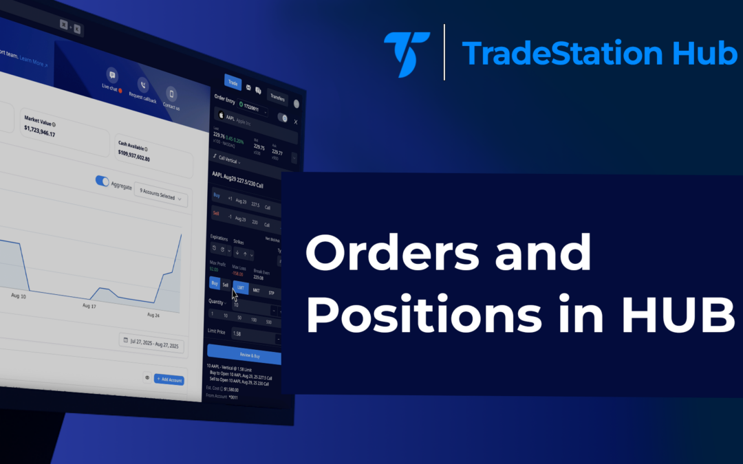 Stay in control with HUB orders and positions